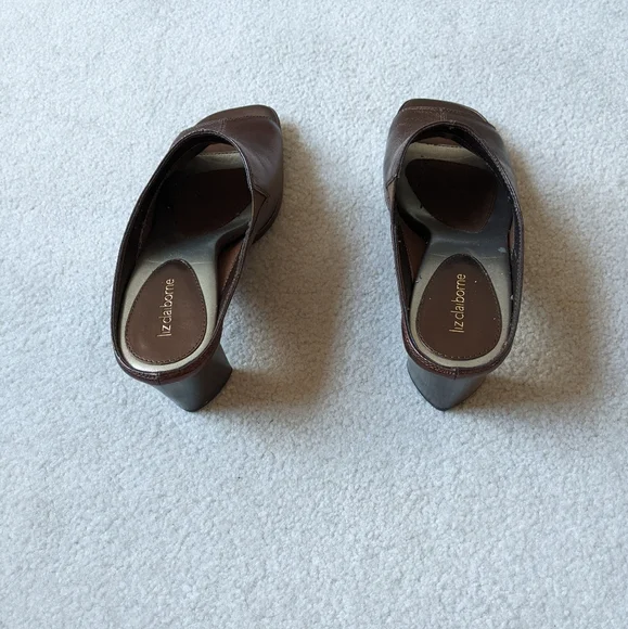 Liz Claiborne bronze leather slides/mules NEW size 8 - Picture 4 of 10